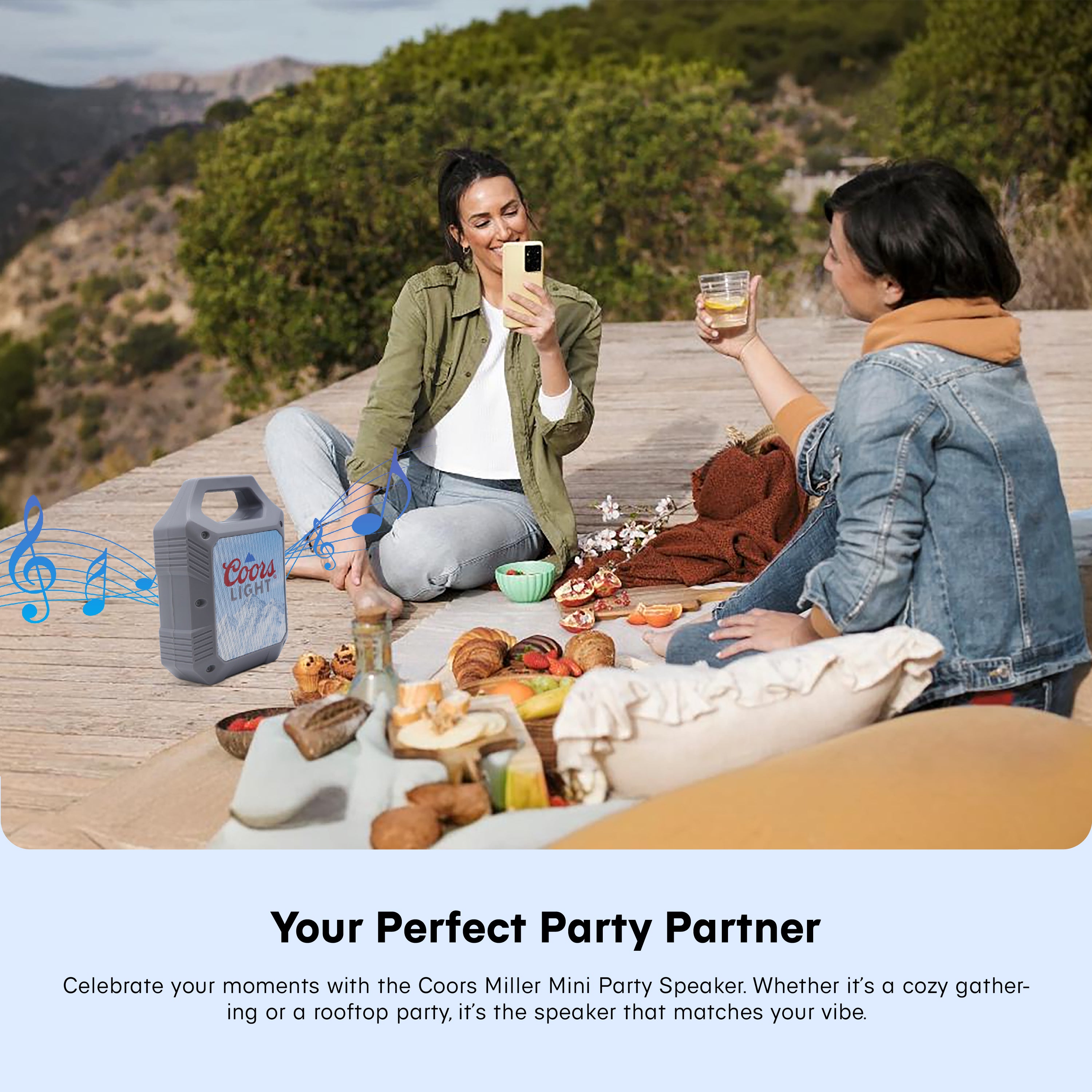 Miller Lite/Coors Light Mini Party Speakers with LED Lights